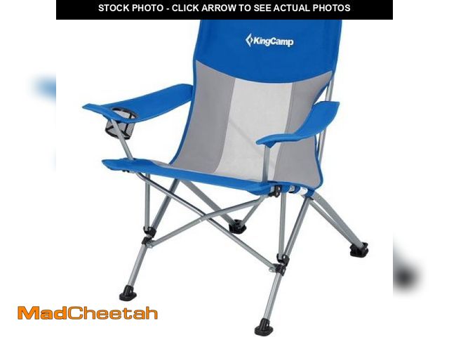 Lot 74-12292951 - KingCamp Adult Folding Portable Lightweight Camping Lawn Chair with Cup Holder  Breathable Mesh Fabr...