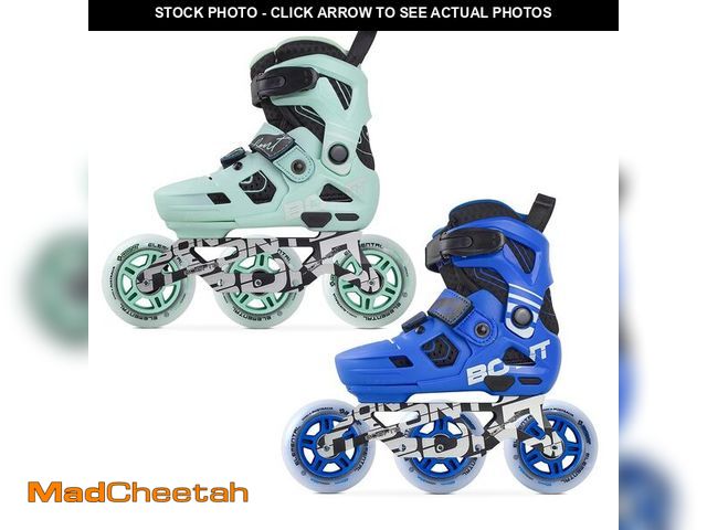 Lot 74-12498516 - Bont Scoot Kids Inline Skates - Performance Speed Skates - Junior Girls Boys Roller Skates (Mint, Bo...