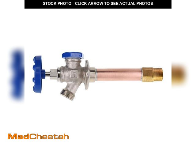 Lot 74-14222549 - Arrowhead Brass 1/2 FIP in. x 3/4 in. MHT x 8 in. icebreaker Lead Free Freeze-Proof Wall Hydrant Sil...