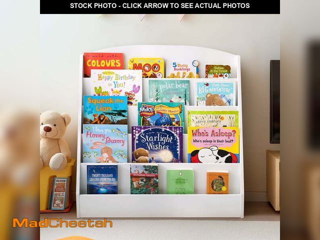 Lot 74-12767071 - Masiis Bookshelf 5-Tier Rooms Book Display Shelve youngster for Classroom Bedroom?White - UNUSED