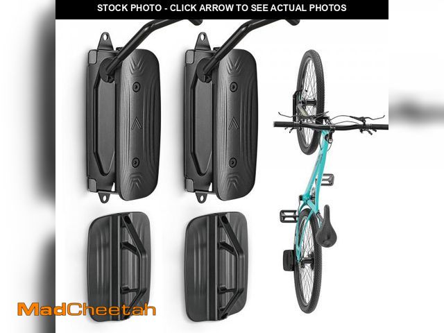 Lot 74-12439697 - monTEK Swivel Bike Wall Mount, Bike Hangers for Garage, Space-Saving Vertical Bike Rack, Sturdy Bike...
