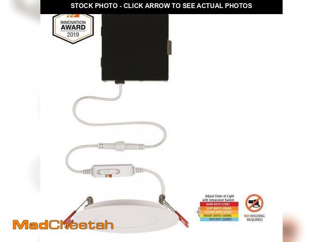 Lot 74-12150161 - Ultra Slim New Construction and Remodel Canless Recessed Integrated LED Kit 4 - UNUSED