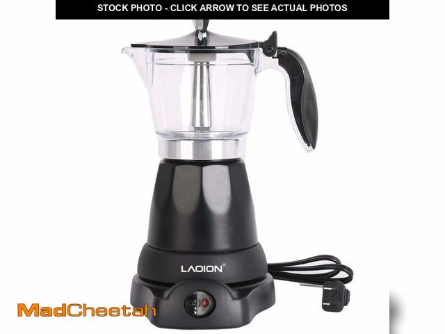 Lot 74-14269331 - LAOION Cuban Coffee Maker, 6 or 3cup Electric Espresso Coffee Maker, Portable Cafeteras Electricas M...