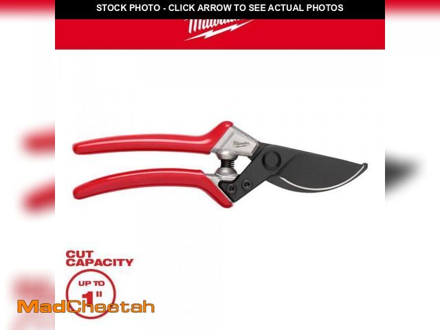 Lot 74-12529652 - Milwaukee 1 in. Cut Capacity High Carbon Steel Blade Bypass Hand Pruner - UNUSED