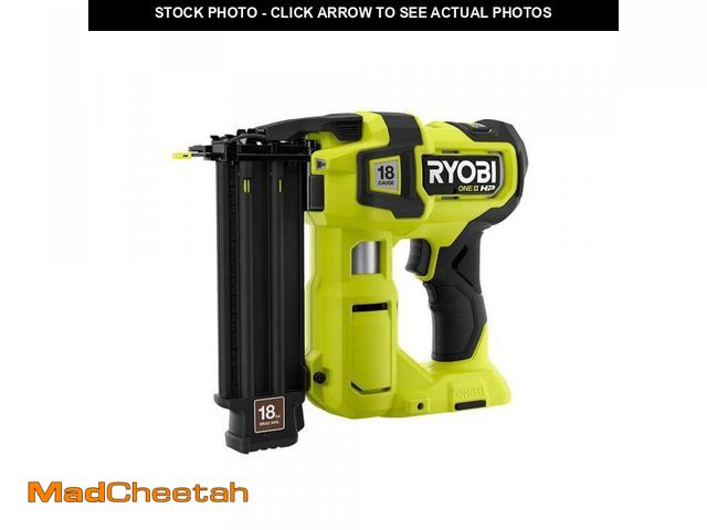 Lot 74-12087149 - RYOBI ONE+ HP 18V 18-Gauge Brushless Cordless AirStrike Brad Nailer (Tool Only) - UNUSED
