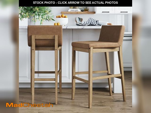 Lot 74-12783025 - Nathan James Gracie Modern Counter Height Bar Stool with Back, Counter Stool Upholstered Chair with ...