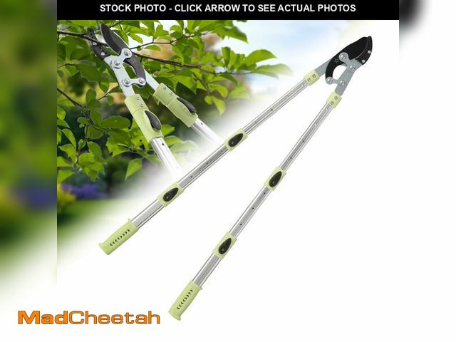 Lot 74-14331592 - BeBecome 25"- 43" Tree Trimmer, Heavy Duty Bypass Loppers for Tree Branches, Sharp Steel Pruning She...