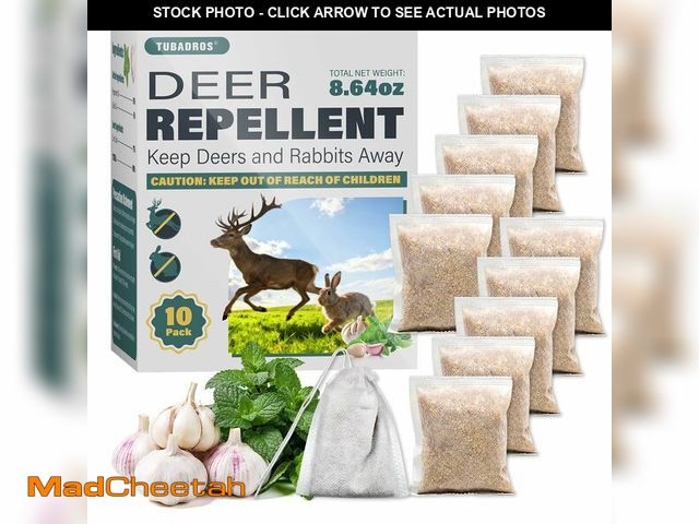 Lot 74-14207826 - Deer Repellent Pouches, 10-Pack - UNUSED
