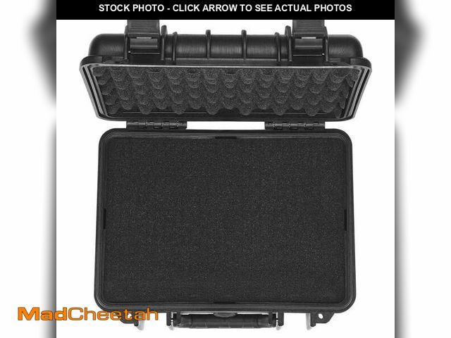 Lot 74-12659655 - SKYSHALO Hard Pistol Cases 14.7 in. Black Backpack with Pre-cut PU Foam, Waterproof and Dustproof Ha...