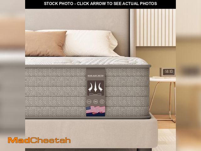Lot 74-12493065 - KOW Mattress 12 inch Full Size, Gel Memory Foam Hybrid Mattress in a Box, Cozy Sleep - UNUSED