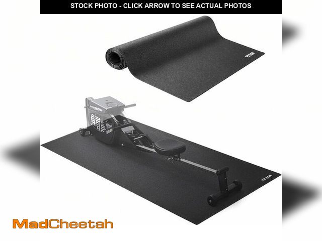 Lot 74-12633444 - VEVOR Treadmill Mat for Carpet Floor, 35.5" x 78.7" x 0.16" Exercise Equipment Mat for Treadmills, E...