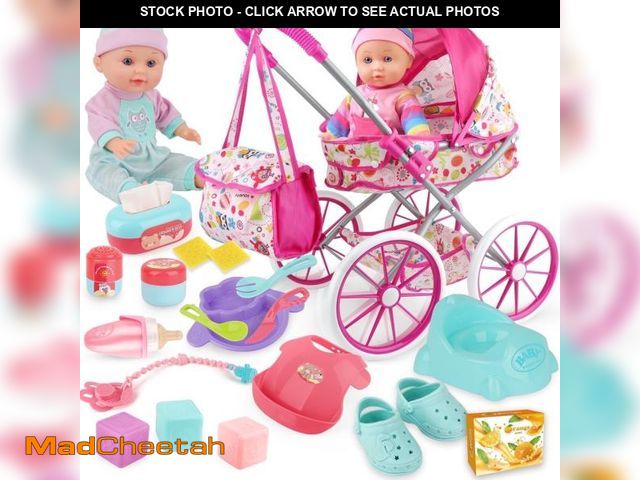Lot 74-12487651 - LINXUXIE Baby Doll Stroller Toys Set, Montessori Education for Kids, Soft and Safe Matrials Birthday...
