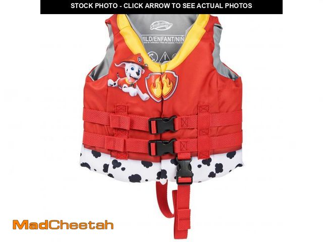 Lot 74-12121609 - SwimWays Nickelodeon Paw Patrol Learn-to-Swim USCG Approved Kids Life Jacket, Skye - USED
