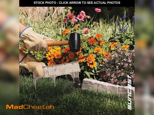 Lot 74-14449241 - Suncast Border Stone 10 ft. (12 in. Sections) Plastic Border Edging CPLBSE10TG - UNUSED