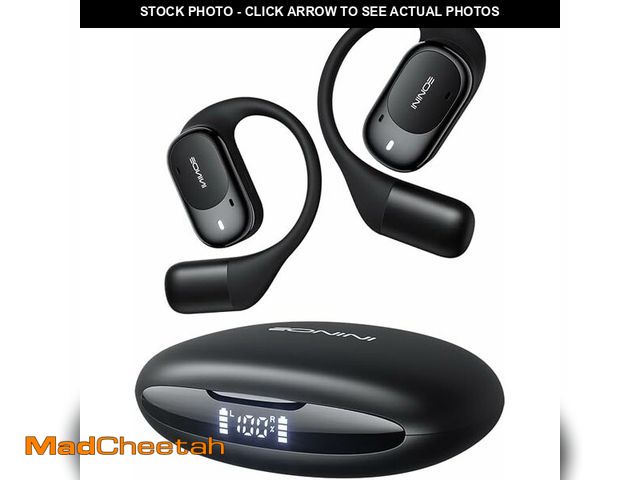 Lot 74-10900267 - Eonini Open Ear Headphones Wireless Bluetooth 5.3 Earbuds, 40H Playtime with Digital Display, HiFi S...