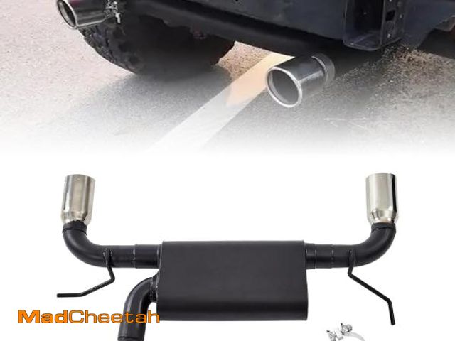 Lot 74-12043777 - Exhaust Muffler System Cat-Back,Dual Walled Tip 2007-2017 Wrangler JK Exhaust Muffler Kit,Black - US...