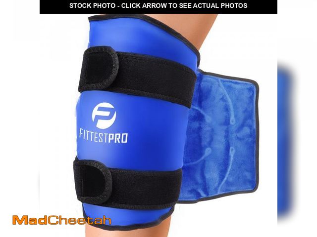 Lot 74-12306581 - Fittest Pro Knee Ice Pack Wrap for Pain Relief, Reusable Hot and Cold Therapy Wrap for Swelling, Rec...