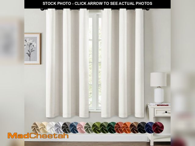 Lot 74-14150467 - MIULEE Blackout Curtains for Bedroom Living Room 2 Panels, Thermal Insulated Room Darkening Drapes G...