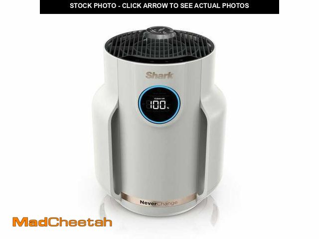 Lot 74-12557667 - Shark NeverChange 250 sq. ft. HEPA Filter Table Top Mini Air Purifier and Cleaner in Grays with Odor...