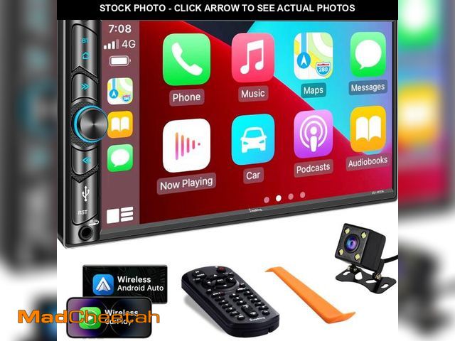 Lot 74-11977089 - Double Din Car Stereo Compatible with Voice Control Apple Carplay - 7 Inch HD LCD Touchscreen Monito...