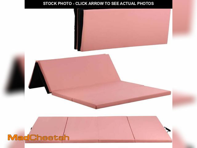 Lot 74-12555663 - FDW 2" Thick Waterproof 6.00 x  4.00" Pink Gymnastics Folding Mat - UNUSED