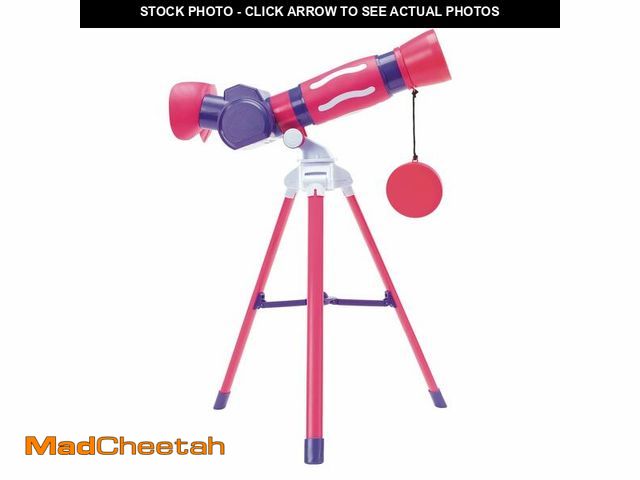 Lot 74-12971616 - Educational Insights GeoSafari Jr. My First Telescope Pink - Mini Telescope for Kids, Toddler Space ...