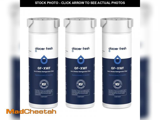 Lot 74-11550479 - GLACIER FRESH XWF Replacement for GE XWF Refrigerator Water Filter Pack of 3 - UNUSED