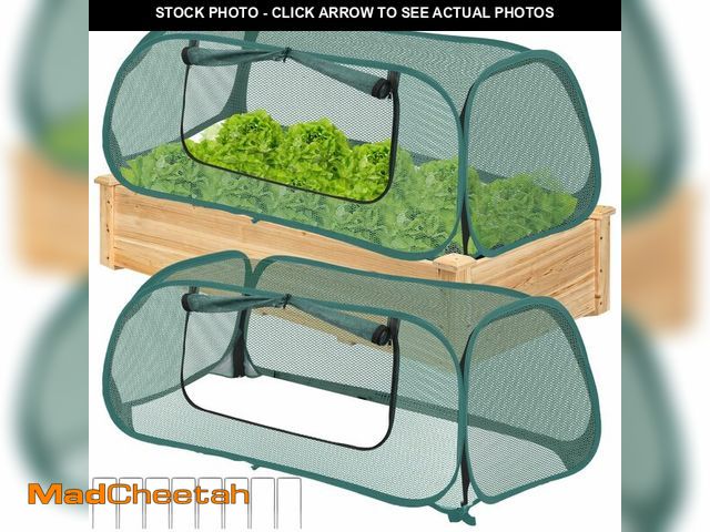Lot 74-13946665 - 2Pack Garden Covers for Raised Beds, Pop Up Mesh Plant Covers for Outdoors, 30% Sunblock Plant Shade...