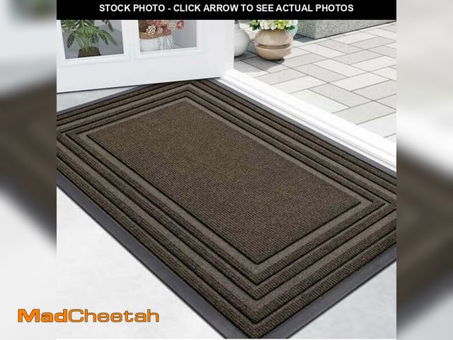 Lot 74-14070704 - Buganda Heavy Duty Door Mats, Non Slip Waterproof Rubber Doormats for Outdoor and Indoor, Low Profil...
