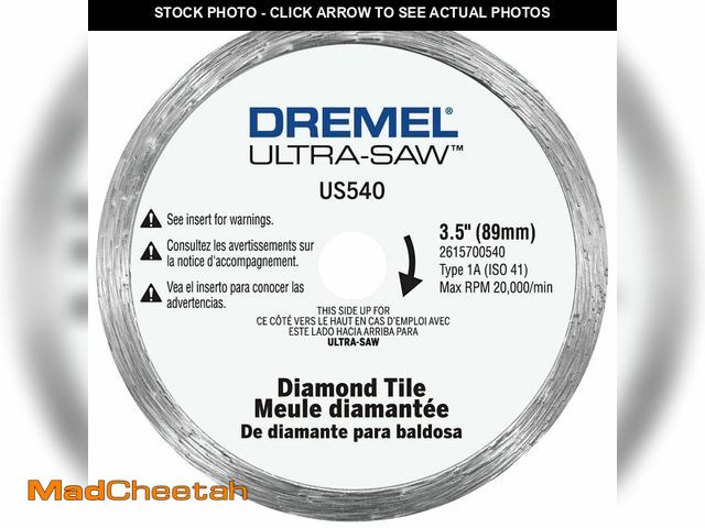 Lot 74-12770739 - *SCRATCHED* Dremel US540-01 3-1/2" Diamond Tile Cutting Wheel3 *SCRATCHED*  - USED