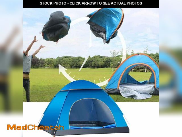 Lot 74-12849564 - 2-3 Person Instant Pop Up Lightweight Camping Tent, Outdoor Easy Set Up Automatic Family Travel Tent...