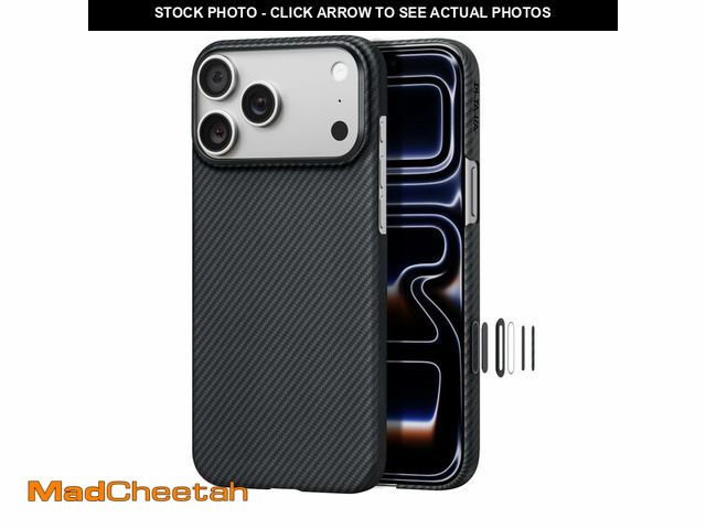 Lot 74-12716019 - pitaka for iPhone 17 Pro Case 6.3" with Camera Control Button, Compatible with MagSafe, Ultra-Slim C...