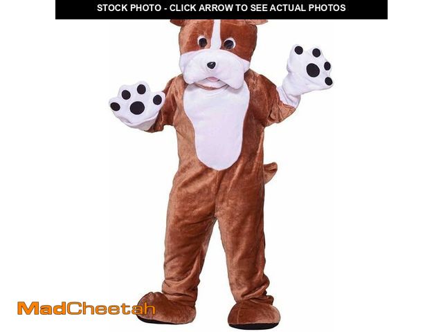 Lot 74-13547260 - Plush Dog Mascot Costume Puppy Character Outfit Bulldog Costume Adult - USED