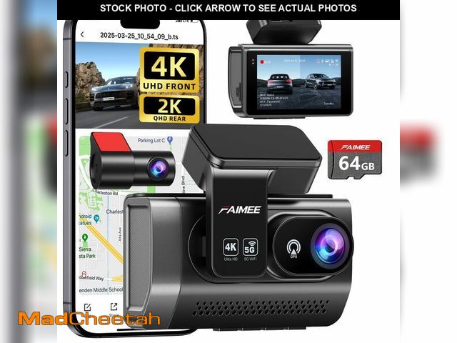 Lot 74-13959489 - Dash Cam Front and Rear, 4K+2K Recording Dash Camera for Cars, Night Vision with WDR, 170ÃÂ° Wide A...