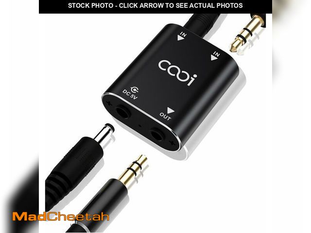 Lot 74-13567810 - Cooidea 2 Channel Stereo Audio Mixer - Metal Shell, AUX Interface Support 2 In 1 Out Mini Stereo Sou...