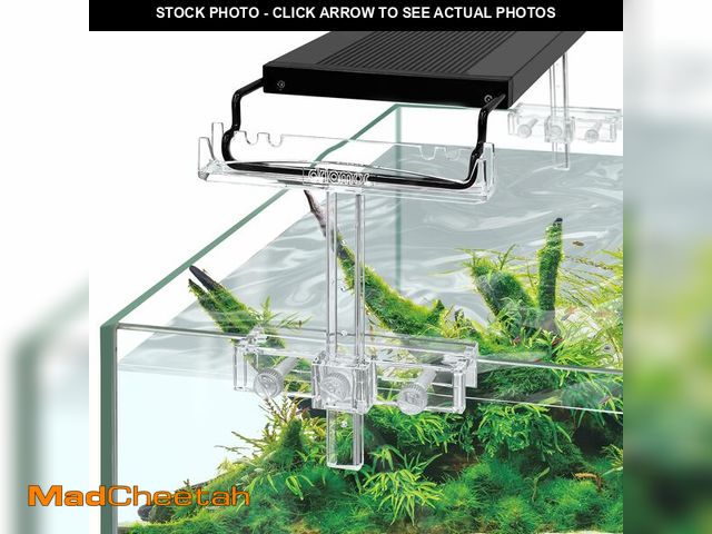 Lot 74-12711328 - driamor Aquarium Light Riser Adjustable, Clear Acrylic Fish Tank LED Light Stand Aquarium Lamp Holde...