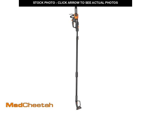 Lot 74-12159743 - Worx 20V 10  Auto Tension Electric Cordless Pole Chainsaw with Battery  Charger - USED