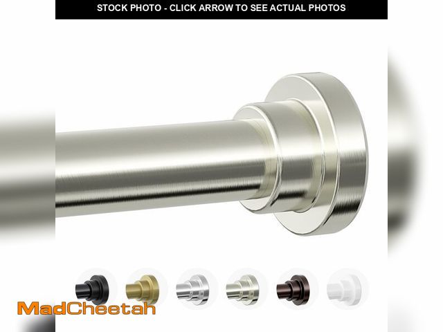 Lot 74-12703399 - Mcrbeay Shower Curtain Rod, 1" Diameter Heavy Duty Tension Shower Rod, Non Slip Adjustable 28-74 inc...