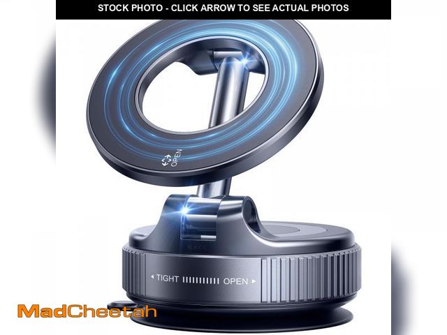 Lot 74-12308107 - ILKCC Vacuum Suction Magnetic Phone Holder, 2025 Upgraded Vacuum Suction Cup Mount for Magsafe, 360Ã...