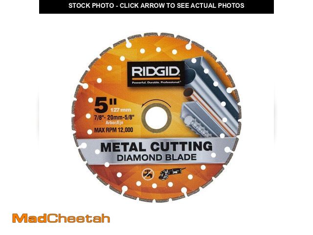 Lot 74-14588165 - RIDGID 5 in. Metal Cutting Diamond Blade - UNUSED
