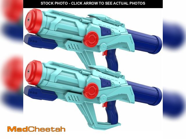 Lot 74-12322494 - 2 PCS Water Guns for Kids, Super Squirt Gun Water Soaker Blaster - Big Size - 32ft Long Shooting Ran...