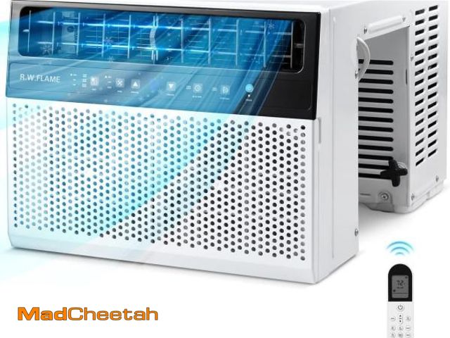 Lot 74-12206954 - R.W.FLAME 12,000 BTU Window Air Conditioners, U-Shaped Air Condtioner Unit Cools up to 550 Sq. Ft, 6...