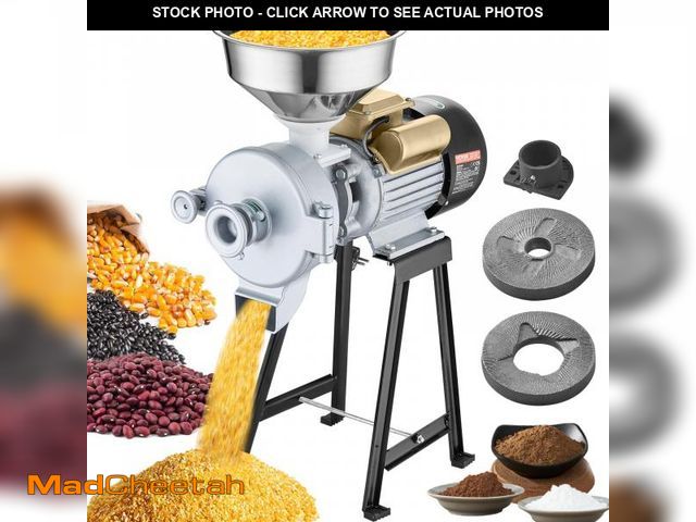 Lot 74-12516039 - *SEE DETAILS* VEVOR Electric Grain Mill Grinder, 3000W Spice Grinders, Commercial Corn Mill with Fun...
