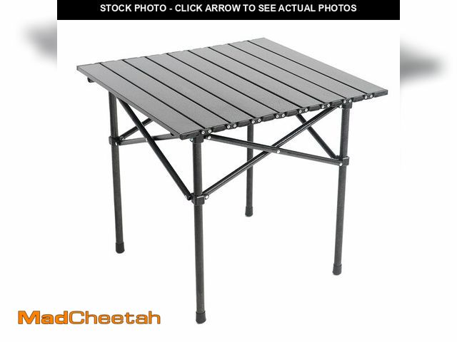 Lot 74-12979764 - Wind Tour Portable Camping Table Folding Side Table Aluminum Lightweight Table with Carry Bag for Ou...