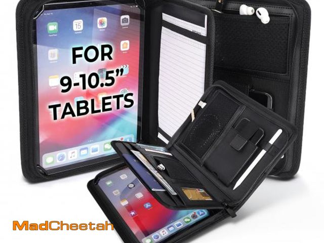 Lot 74-11547348 - BizMate PRO Zippered Portfolio Organizer with 9-10.5" Conference Folder/Padfolio Tablet Holder, A5 N...