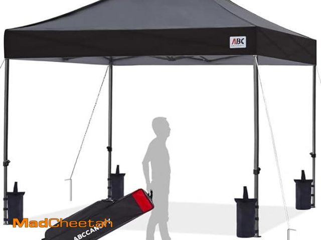 Lot 74-12241161 - ABCCANOPY Patio Pop Up Canopy Tent 10x10 Commercial-Series(Black) - UNUSED