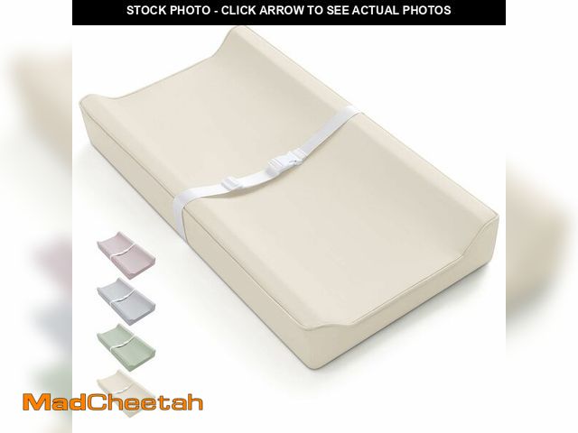 Lot 74-14057425 - Blissful Diary Vegan Leather Baby Changing Pad with Waterproof &amp; Wipe-Clean PU Cover, Standard S...