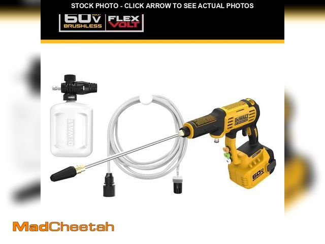 Lot 74-13136803 - DEWALT FLEXVOLT 60V MAX 1000 PSI 1.0 GPM Cold Water Cordless Battery Power Cleaner (Tool Only) - USE...