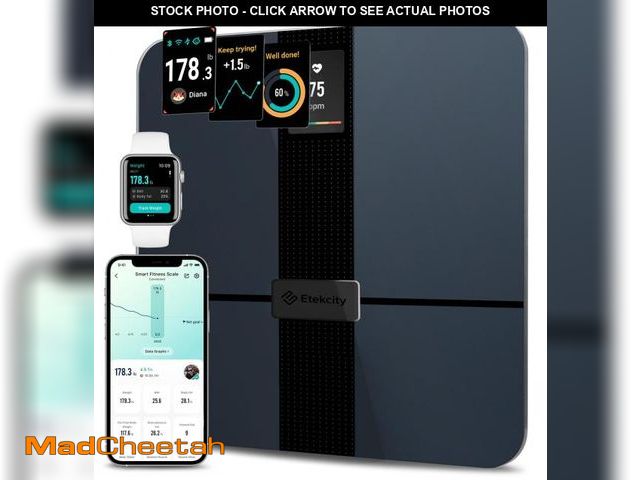Lot 74-12048996 - Etekcity Smart Scale for Body Weight Fat, FSA HSA Eligible, Digital Bathroom Weighing Machine for Ac...