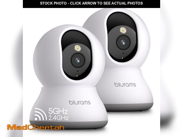 Lot 74-12304306 - blurams Cameras for Home Security, 2K Pet Camera with Phone App, 360ÃÂ° PTZ Indoor Cameras, 2-Way T...